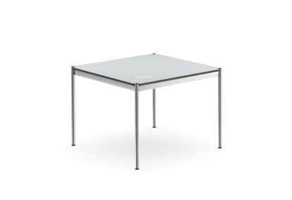 Table USM Haller, 100 x 100 cm, Stratifié, Gris perle
