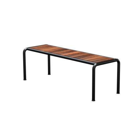 Banc Avanti, 48 x 129,5 cm, Noir, Cendre thermo