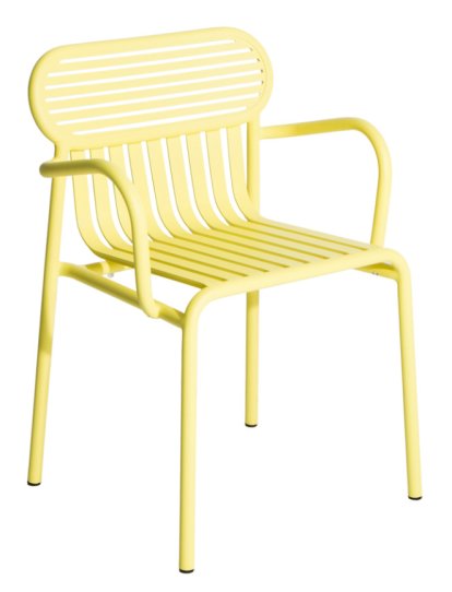Chaise Week-End, Avec accotoirs, Jaune