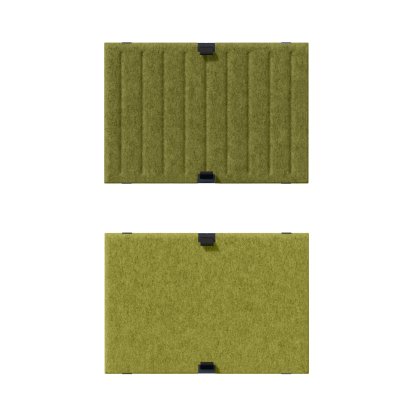 Soft Panel USM Haller Duo pour étagère USM, 50 cm x 35 cm, Vert / Vert clair