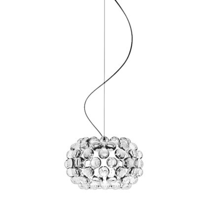 Suspension Caboche Plus, piccola (H 20 x ø 31 cm), Transparent