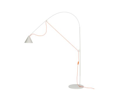 Lampadaire Ayno L, Gris soie, Orange, 3000 K