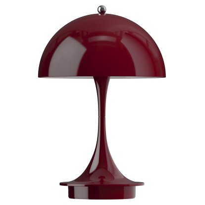 Lampe Panthella 160 portable, Rouge bordeaux