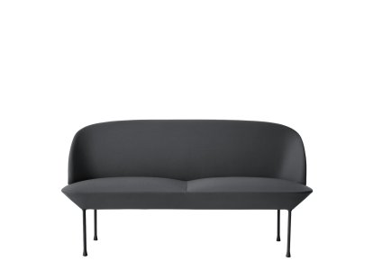 Canapé Oslo, 2 places, Tissu Steelcut gris foncé