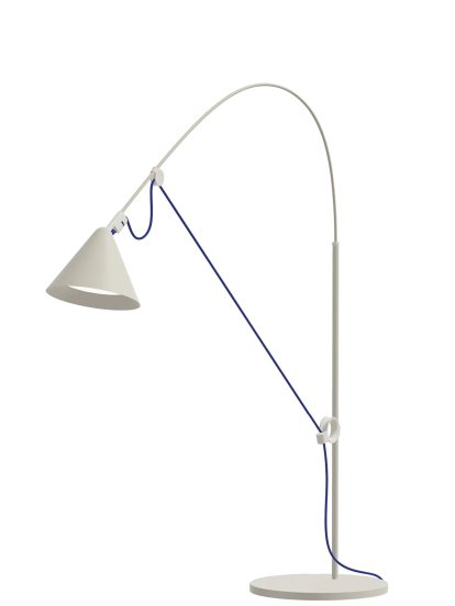 Lampe de table Ayno S, Gris soie, Outremer, 3000 K