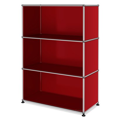 Meuble haut Highboard M ouvert, Rouge rubis USM