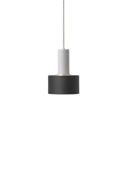 Collect Lighting, Bas, Gris clair, Disc, Black