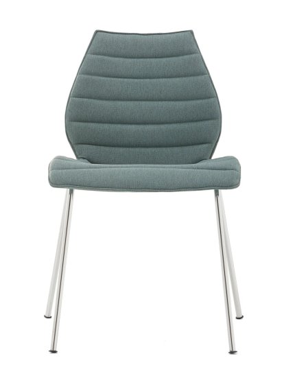 Chaise Maui Soft Trevira, Vert, Chromé