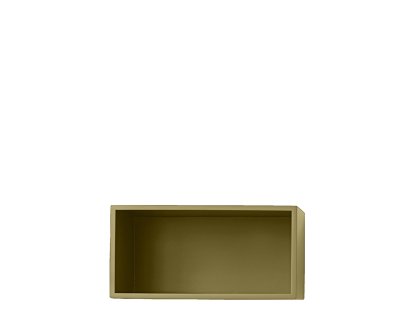 Étagère modulable Stacked Mini, S (16,6 x 33,2 x 26 cm), Vert brun
