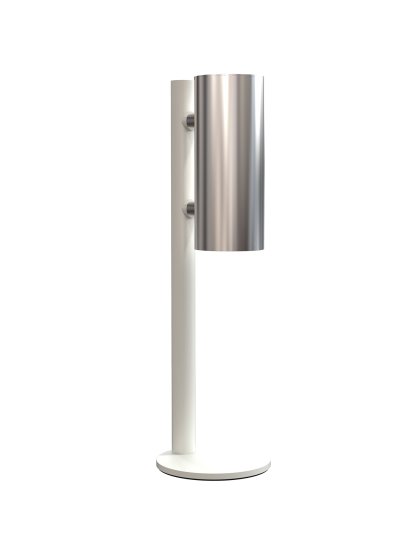 Nova distributeur de Désinfection De Table, Blanc mat, Inox brossé