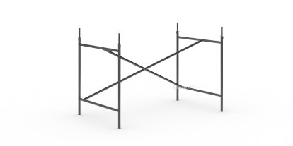 Châssis de table Eiermann 1, Noir, Décalé, 110 x 66 cm, Avec rallonge en hauteur (hauteur 72-85 cm)