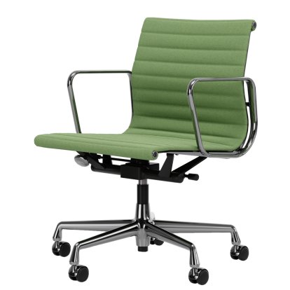 Aluminium Chair EA 117, Chromé, Hopsak, Vert pré / forêt
