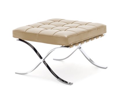 Tabouret Barcelona Relax, Cuir Venezia - naturel
