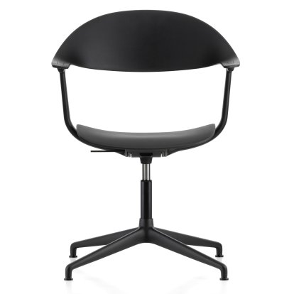 Chaise pivotante Mynt, Noir basic RE, Sans rembourrage, Sans rembourrage, Noir foncé, Patins pour tapis