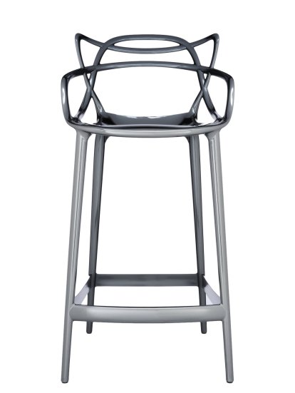 Chaise de bar Masters Metallic, Titane