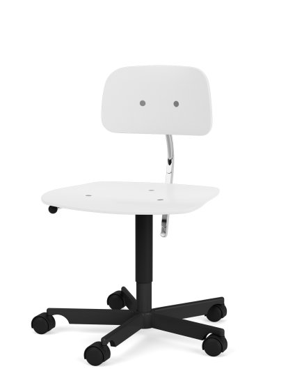 Chaise Kevi 2533, A / 38 - 51 cm, Neige, Noir