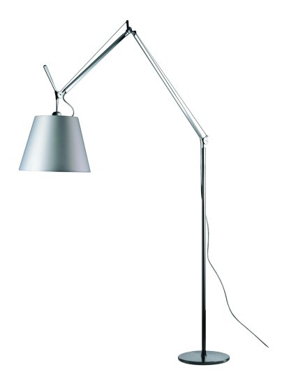 Lampadaire Tolomeo Mega Terra LED, Gris satin, 36 cm
