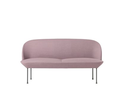 Canapé Oslo, 2 places, Tissu Fiord rosé