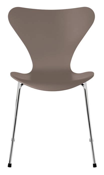Chaise Série 7 3107, Laqué, Deep clay, Chromé
