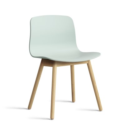 Chaise About A Chair AAC 12, Dusty mint 2.0, Chêne laqué