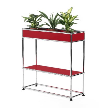 Table d'appoint USM Haller pour plantes Type 1, Rouge rubis USM