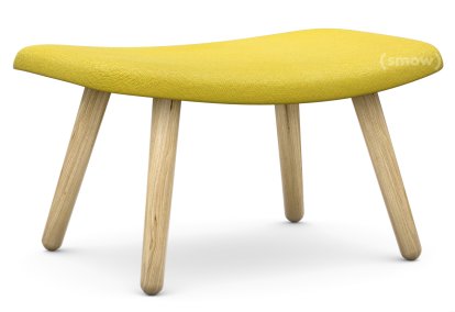 About A Lounge Ottoman AAL 03, Hallingdal 420 - jaune, Chêne laqué