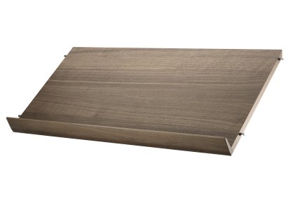 String System présentoir à revues bois massif , 78 x 30 cm, Placage noyer