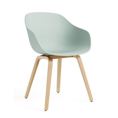 Chaise About A Chair AAC 222, Chêne laqué, Dusty mint 2.0