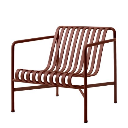 Fauteuil bas Lounge Palissade, Rouge oxyde