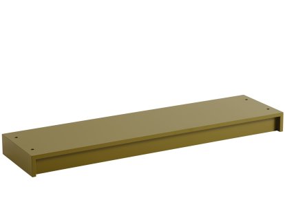 Podium Stacked 2.0 Plinth pour système d'étagères, 131 x 9,8 x 35 cm, Vert brun