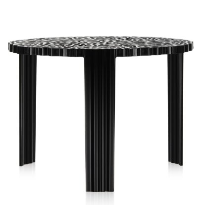 Table d'appoint T-Table, 36 cm, Opaque, Noir
