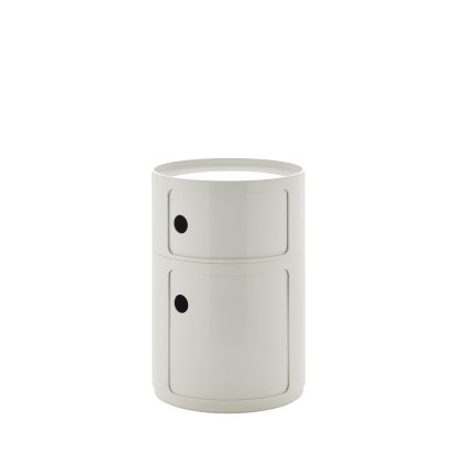 Componibili Big conteneur, 2 tiroirs, Blanc , Sans roulettes
