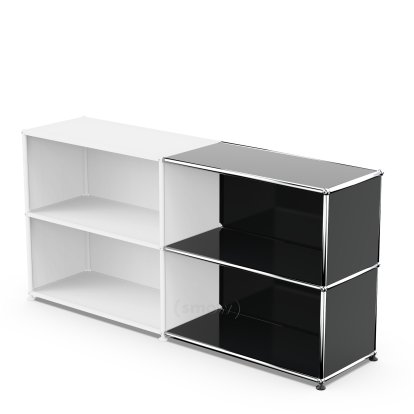 Kit d’extension horizontale USM Haller 2, Noir graphite RAL 9011, 35 cm