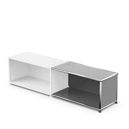 Kit d’extension horizontale USM Haller  1, Gris moyen RAL 7005, 35 cm