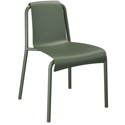 Chaise Nami, Sans accotoirs, Vert olive