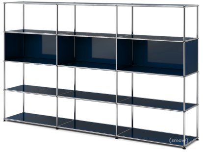 Étagère de salon USM Haller XL Type 1, Bleu acier RAL 5011