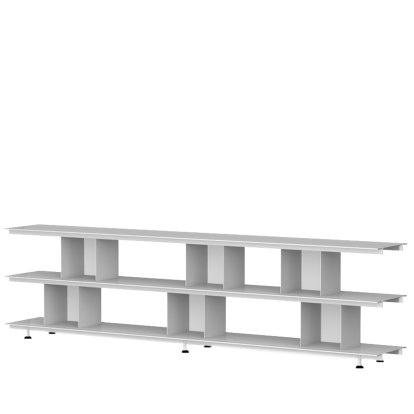 Étagère Zoll D, Gris clair, 220 cm, H 22 cm / H 22 cm