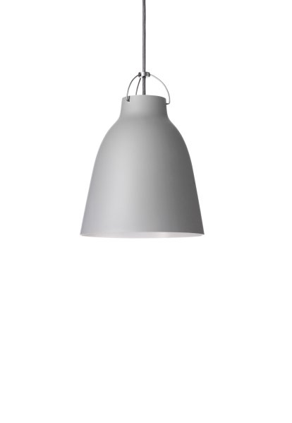 Suspension Caravaggio mat, P2 (Ø 25,8 cm), Gris clair