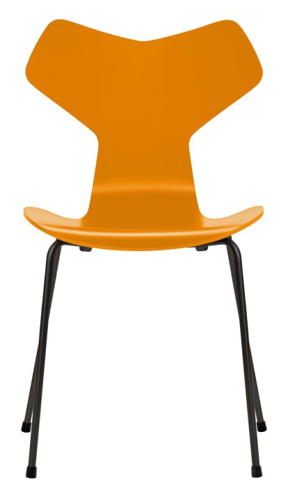 Chaise Grand Prix, Laqué, Jaune brûlé, Noir
