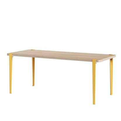 Table à manger Brixton Tiptoe, Jaune brioche