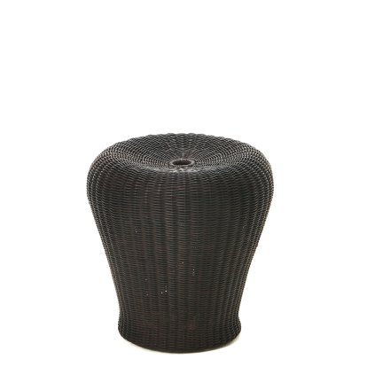 Tabouret Rattan E 14, Rotin brun foncé