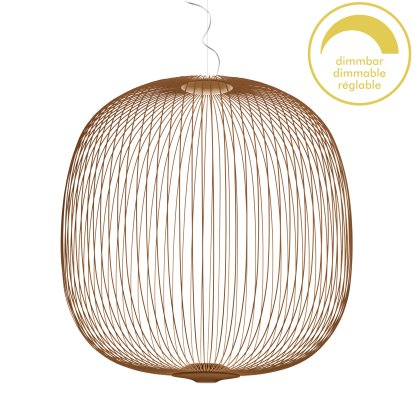 Suspension Spokes, Ø70 cm, Cuivre, Dimmable