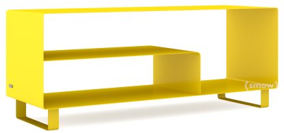 Sideboard R 111, Monochrome, Jaune signalisation (RAL 1023), Piétement luge laqué de la même couleur que l'extérieur