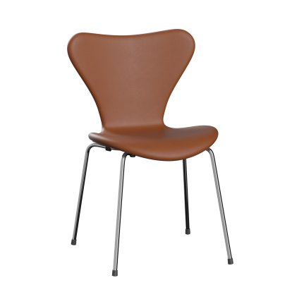 Chaise Série 7 3107 rembourrage intégral, Noyer, Chromé