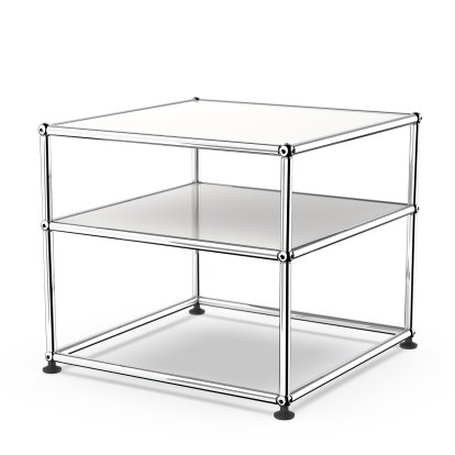 USM Haller table d'appoint Type 2, Métal, Blanc pur RAL 9010