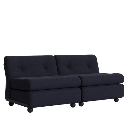 Canapé 2 places Amanta, Anthracite / Turf blue red mélange