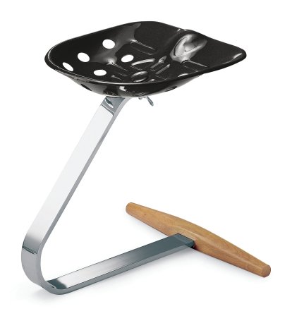 Tabouret Mezzadro, Noir