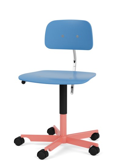 Chaise Kevi 2533, B / 48 - 61 cm, Azur, Rhubarbe