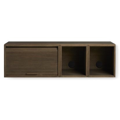 Étagère murale Hifive, Hifive 100 Slim, Chêne fumé