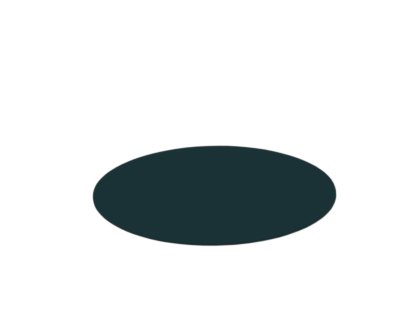 Tapis en feutre pour Componibili, 1, Rond, ø 30 cm, 034 bleu canard
